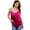 Rose Red, variant on Zeagoo Women's Silk Satin Tank Tops Adjustable Spaghetti Strap Smooth Camisole V Neck Causal Basic Blouse