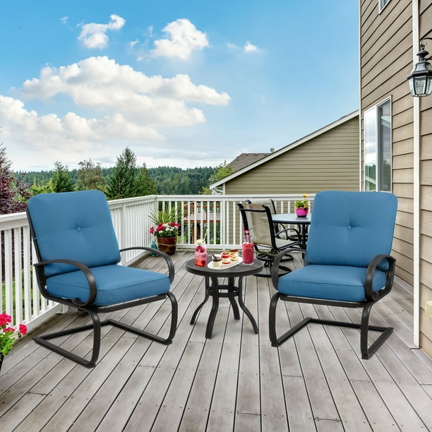 3 piece wrought iron bistro set