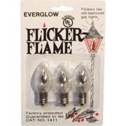 J Hofert C7 Clear Flicker 120V Replacement Light Bulb (3-Pack) 1411