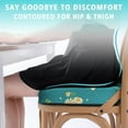 thumbnail image 3 of Premium Daisy Pattern Memory Foam Seat Cushion Ergonomic Chair Pad for Office Chair, Car, Airplane & Bleachers Sciatica, Tailbone Hip & Back Pain Relief - Chair Cushion for Long Office Workers., 3 of 5