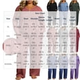 thumbnail image 4 of Fashion Pajamas for Women Set Plus Size Fashionable Solid Color Button V Neck Long Sleeved Shirt Pants Casual Home Suit Set XXXL, 4 of 7