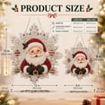 thumbnail image 2 of 12" Christmas Pearl Diamond Painting Suncatcher Kit, DIY Craft Acrylic Snowflake Shape Board with Lace Edge, 3D Mixed-Size Pearl Beads Craft, 2 of 7