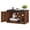 Rustic Brown and Black, variant on Hzuaneri 39.4" Cat Litter Box Enclosure, Hidden Cabinet Furniture with Bell, Farmhouse Style, Black