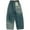 A81#Blue, variant on RMGVDSD Boy's Baggy Jeans Boys Cargo Jeans Stylish Loose Straight Leg Pants Elastic Waist Casual Denim Trousers For Kids And Teens 8-10 Years/Blue