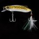 thumbnail image 5 of 8cm 15g Minow pesca con Señuelos duro cebo con anzuelos triples lengua grande placa pluma Abanopi Cebo duro, 5 of 7