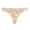 Skin Color, variant on huanledash Women Panties Mid Waist Pleated Comfortable Breathable Soft Protective Silky Smooth Surface Shirring G-string for Inner Wear
