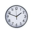 thumbnail image 1 of Silent Wall Clock Silent Round Wall Clock 8 Inch Battery Operated Wall Clock for Living Room Home Bedroom Kitchen, 1 of 7