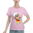 thumbnail image 1 of T-Shirt Basique à Manches Courtes pour Femmes Crayon Shin Chan, 1 of 6