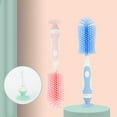 thumbnail image 3 of SPRING PARK Bottle Brush Cleaner Baby Milk Bottle Cleaner Soft Silicone Bottle Brusher 360 Degree, 3 of 8