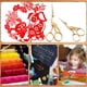 thumbnail image 5 of Tijeras de bordado, tijeras de cigüeña para costura, manualidades, trabajos de arte y uso diario, acero inoxidable, 2 piezas, 5 of 7