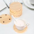 thumbnail image 4 of Posavasos de madera LepoHome, 12 unidades, 10 cm, redondos, sin acabado, 4 of 6