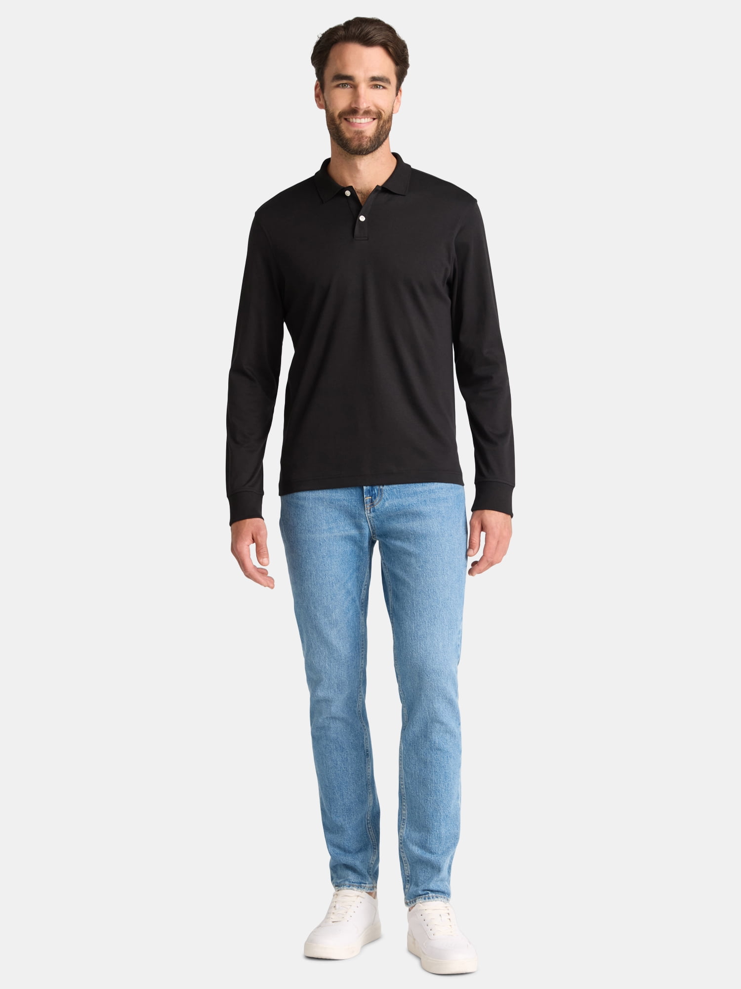George Men’s and Big Men’s Interlock Polo Shirt, Sizes S-3XL