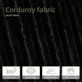 thumbnail image 2 of HipyMo 105" Sectional Couches for Living Room Corduroy Cloud Couch Sofa with L-Shape Upholstered Boneless Couchs Modern Modular Sectional Couch with Chaise (Right Facing Chaise+2Seaters, Black), 2 of 9
