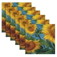 thumbnail image 6 of Qxltty Sweet Sunflowers Napkins 20×20in Perfect for Parties Dinners Weddings Cocktail Housewarming Cloth Napkins Set of 6, 6 of 8