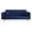 Blue, variant on 71" Convertible Sofa Bed Folding Velvet Sofa with Adjustable Backrest in Gray