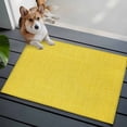 thumbnail image 4 of Yellow Burlap Texture Large Area Rugs for Bedroom Living Room, Soft Non Slip Carpet Bedside Rug, Farmhouse Vintage Yellow Rectangular Floor Cover Kitchen Accent Rug 2'x3' for Dining Room/Office, 4 of 9