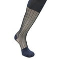 thumbnail image 7 of 3-Pack Mens Sheer Nylon Dress Socks (Navy (Knee High)), 7 of 7