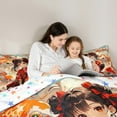 thumbnail image 2 of Manfei Anime Girl 2pcs Bedding Comforter Set,Koi Fish Twin Comforter Sets,Japanese Style Bedding Set,Microfiber Cartoon Room Decoration,Reversible, 2 of 8