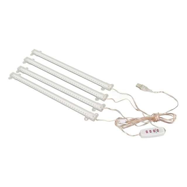 Lampes de Croissance d'Intérieur, Fonction Minuterie Luminosité Réglable Prise USB Installation Facile Lampe de Croissance pour Plantes pour la Maison 4,3 W 84 LED Rouges et 84 LED Bleues, Lumière du Soleil 4000 K 168 LED