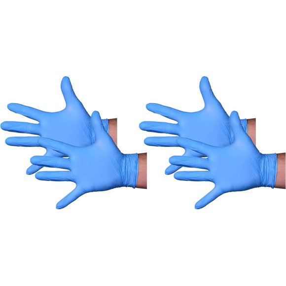 Gants en Nitrile Bleu de Haute Qualité - Taille TG - Lot de 100 Unités Assurant une Utilisation Longue Durée