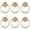 Golden, variant on Monyance Drawer Handle Gold Cabinet Rings 6pcs European Style Furniture Knobs(1.97X1.65X0.51Inches)
