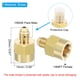 thumbnail image 2 of Adaptador de acoplamiento de tubos de latón PATIKIL 1/8 Flare macho a 1/8 NPT hembra, 2 of 6