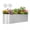 Silver, variant on Dextrus Large Outdoor Raised Garden Bed Kit,Galvanized Garden Bed with Safety Rubber and Gloves,Ideal for Patio Planting of Vegetables, Flowers, Fruits-8ftx2ftx2ft,White