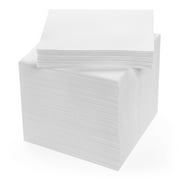Singular Everyday Paper Napkins - 100 White Lunch Napkins - 13"x13"