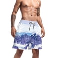 thumbnail image 1 of Men's Summer Casual Swim Trunks American Flag Beach Shorts, 1 of 4