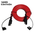 thumbnail image 4 of Whatever You Like-SAE to SAE Extension Cable 14AWG Heavy Duty Solar Panel Wire Harness with Waterproof Dust Cap, Quick Disconnect Connector for RV Motorcycle 0.5m/1m/2m"}, 4 of 4