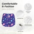 thumbnail image 4 of Rateoe Space Printed 2 in 1 Women's Workout Shorts for Athletic Gym Running Shorts with Phone Pockets-X-Large, 4 of 7