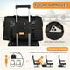 thumbnail image 5 of Bolsa de viaje Capolo, extensible, impermeable, de fin de semana, negra, 5 of 6