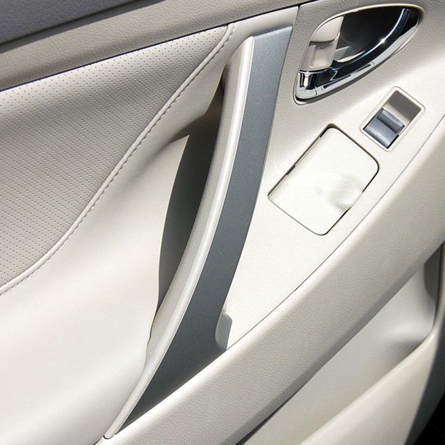 Cubierta de la manija del panel de la puerta interior del automóvil para Toyota Camry 2006-2011 (parte trasera izquierda) Likrtyny Accesorios para autos y motos