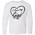 thumbnail image 3 of Inktastic I Love My Gigi in Black Chalk Heart Long Sleeve Youth T-Shirt, 3 of 5