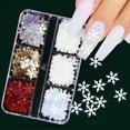 thumbnail image 1 of Uñas arte brillo polvo lentejuelas doble capa herramienta de manicura pedrería gemas decoraciones caja de reciclaje almacenamiento contenedor portátil Tan Jianjun unisex, 1 of 2