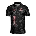 thumbnail image 2 of Custom Name Billiards 8-Ball Design Team Name Men's Polo S-5XL, 2 of 5