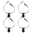 thumbnail image 1 of 4 corbatas en miniatura: corbatas pequeñas para muñecas, accesorios de ropa para muñecas, decoración de jardín en miniatura, color negro., 1 of 7