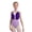 Purple, variant on Girls' Ballet Dance Gymnastics Bodysuit With Flower Rhinestone Pattern Classical Dance Leotard Cha Cha Unitard White Black 6