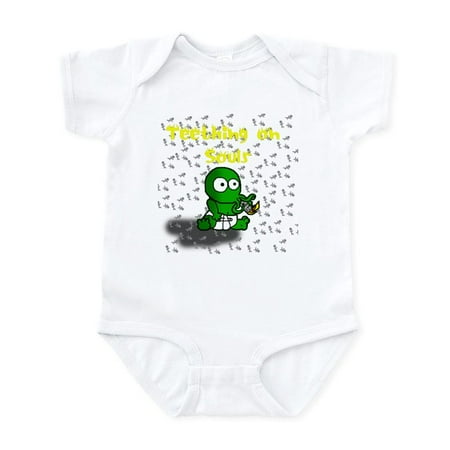 

CafePress - Baby Cthulhu Teething On Souls - Baby Light Bodysuit Size Newborn - 24 Months