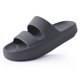 thumbnail image 1 of Zapatillas de suela gruesa de moda para mujer, zapatillas de verano suaves con soporte para el arco, zapatos de playa, sandalias para el baño en casa, 1 of 6