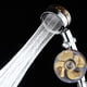 thumbnail image 3 of Ducha de alta presión con ahorro de agua, cabezal de ducha de alta presión con filtro e interruptor de pausa, cabezal de ducha turboalimentado de mano de fácil instalación con rotación de 360 grados, 3 of 6