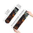 thumbnail image 4 of Rocae Starry Night Cat Guitarist A for Premium Adult Socks,Comfortable, Breathable, and Durable Socks, Perfect for Everyday Wear, 4 of 7