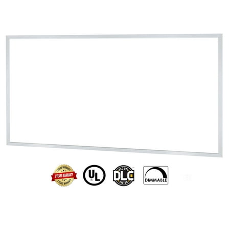 - LED Panel Light Super Bright Ultra-Thin Glare-Free by Canopus 2 x 4 ft. 50W / 3500K, Dimmable, 100~277V, 4250 LM, Recessed Ceiling Panel Down, Durable White Anodized Frame { Energy Star, UL-Listed }