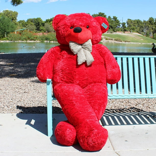 Joyfay 91" Giant Teddy Bear, Red, 7.6ft