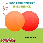 Jolly Pets Floatable Soccer Ball Dog Toy, Orange, Round, 6