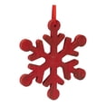 thumbnail image 3 of Melrose International Fir Wood Snowflake Ornament (Set of 12), 3 of 4