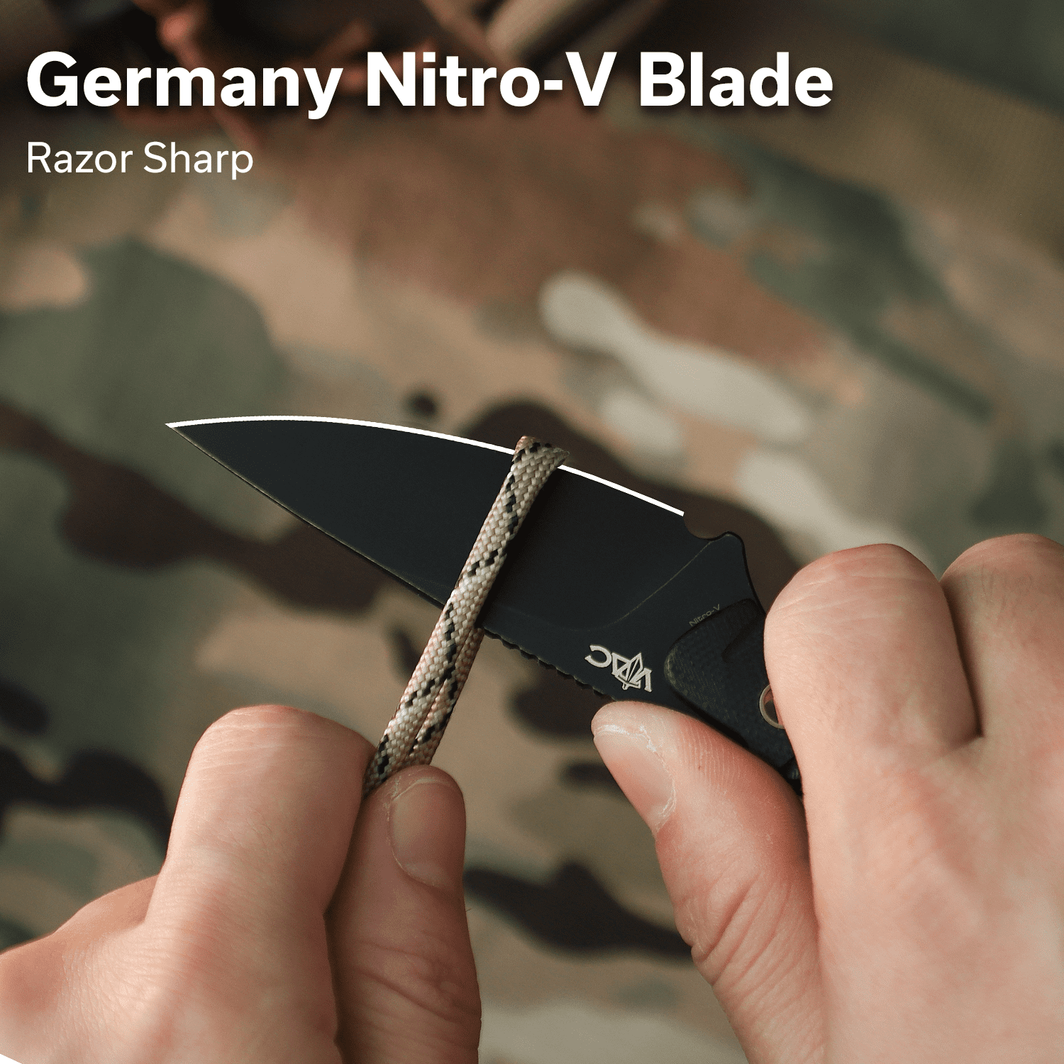 CIVIVI SOKN Fixed Blade Black G10 & Black Nitro-V Stainless Steel Knife C22027-3