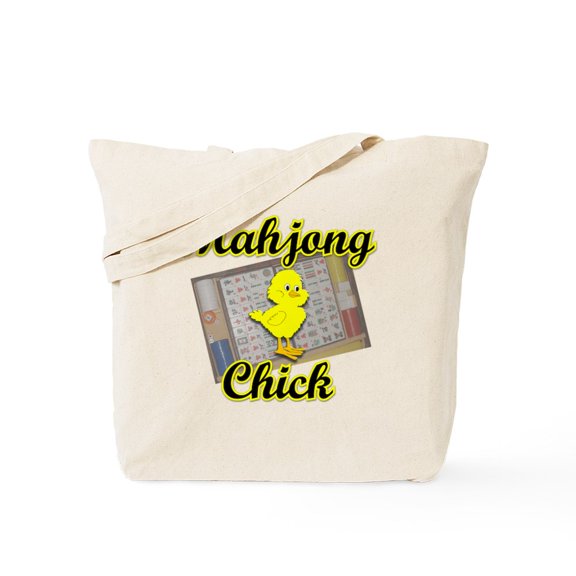 CafePress - Mahjong Chick #2 Tote Bag - Unisex Canvas Tote Bag, Beige, 1-Piece