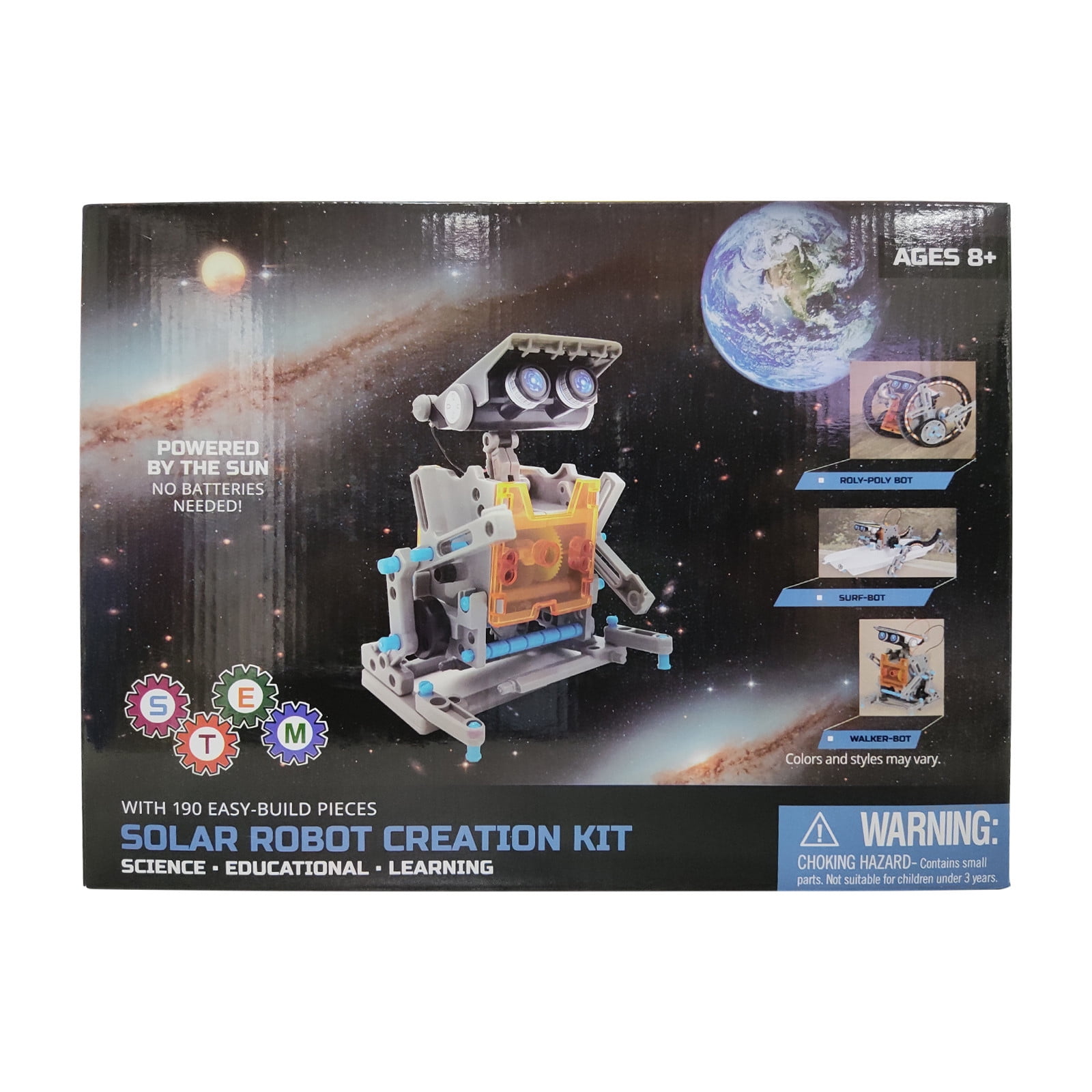 13-in-1 Solar Robot Toy Kit, 190PCS DIY Science Educational Robotic Toys, Building Experiment Robotics Set for Birthday Party Holiday Christmas Gifts