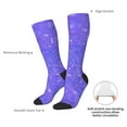 thumbnail image 6 of Cauagu Purple Glitter Print Women's Men's Ankle Socks 1-pack Casual Athletic Socks for Unisex Adult Moisture-Wicking Socks for Daily Wear/Running/Sport, 6 of 8